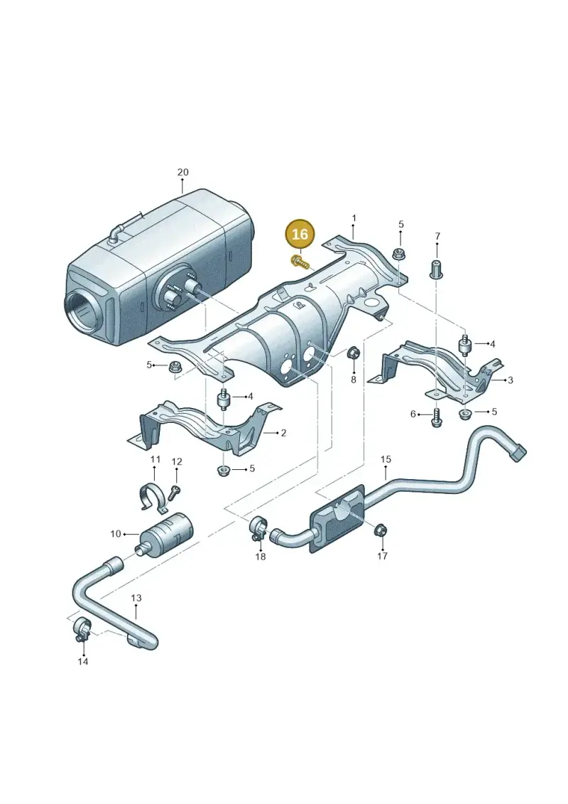 N90592703 — Volkswagen Transport. multivan (2019-2024) diagram 861819550, position 16