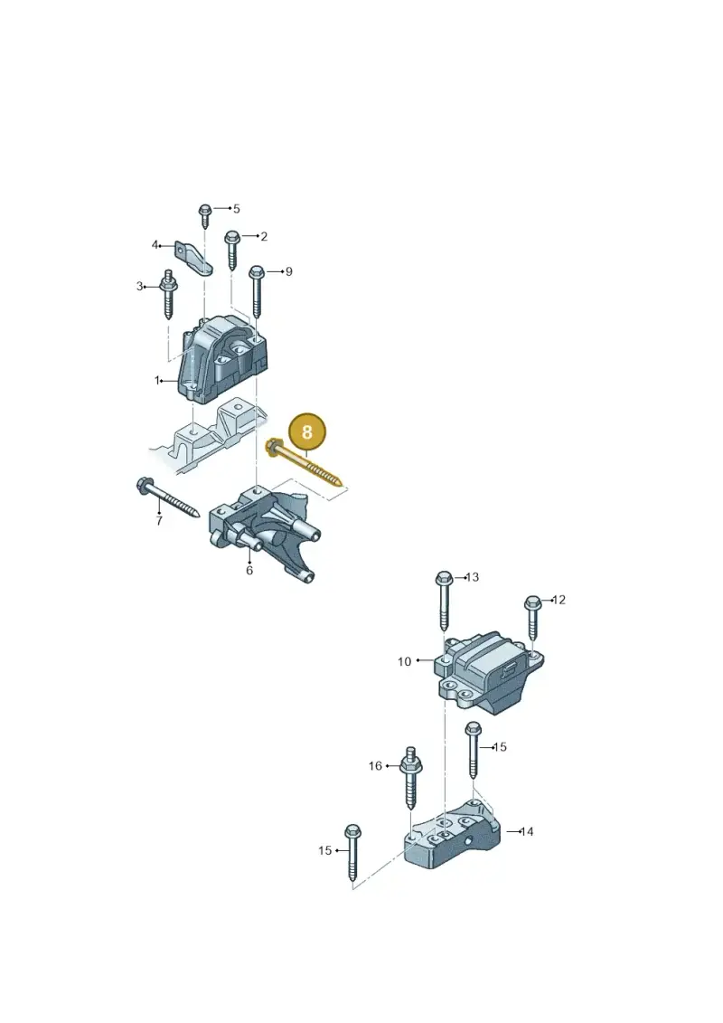N90597005 — Volkswagen Scirocco 2.0 (2014-2017) diagram 786199400, position 8