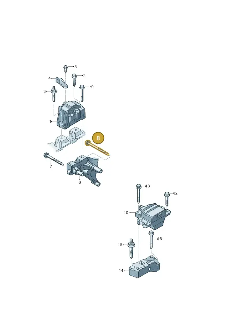 N90597005 — Volkswagen Scirocco 2.0 (2014-2017) diagram 786199300, position 8