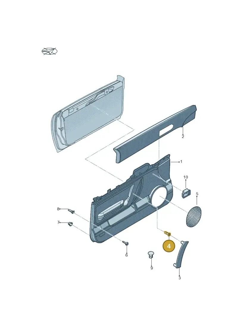 N90611102 — Volkswagen New Beetle Cabrio.     06> (2005-) diagram 279867150, position 4