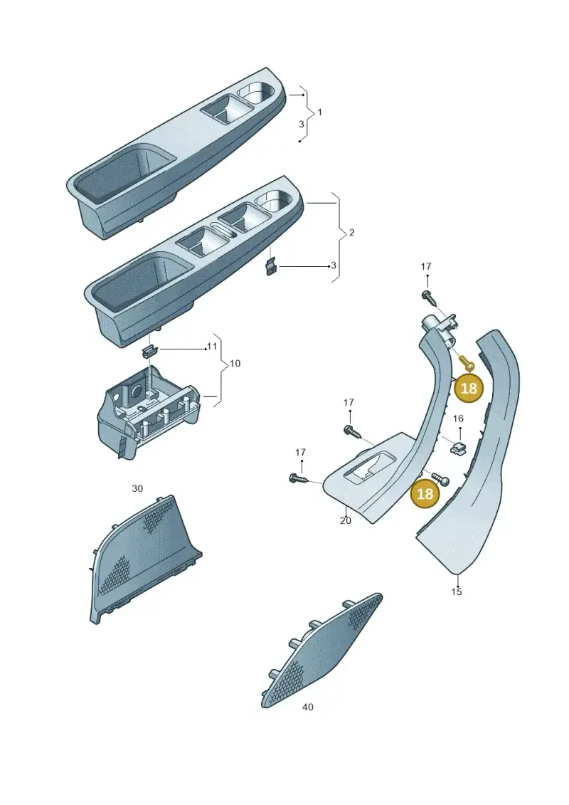 N90611102 — Volkswagen Jetta variant (2009-2014) diagram 420867200, position 18