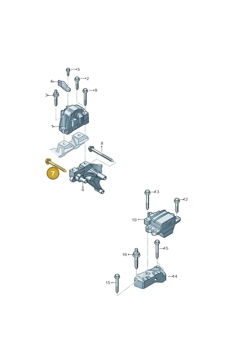 N90628303 — Volkswagen Scirocco 2.0 (2014-2017) diagram 786199400, position 7