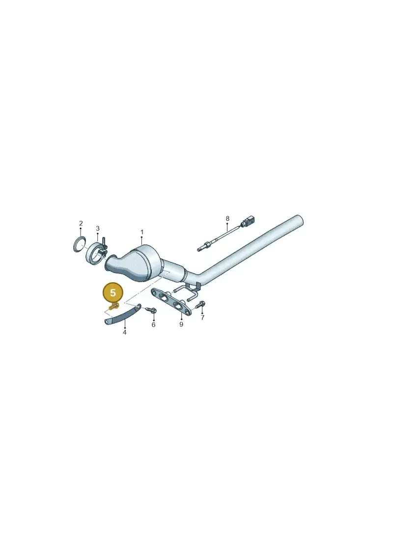 N90630504 — Volkswagen Passat estate (2008-2011) diagram 460253510, position 5