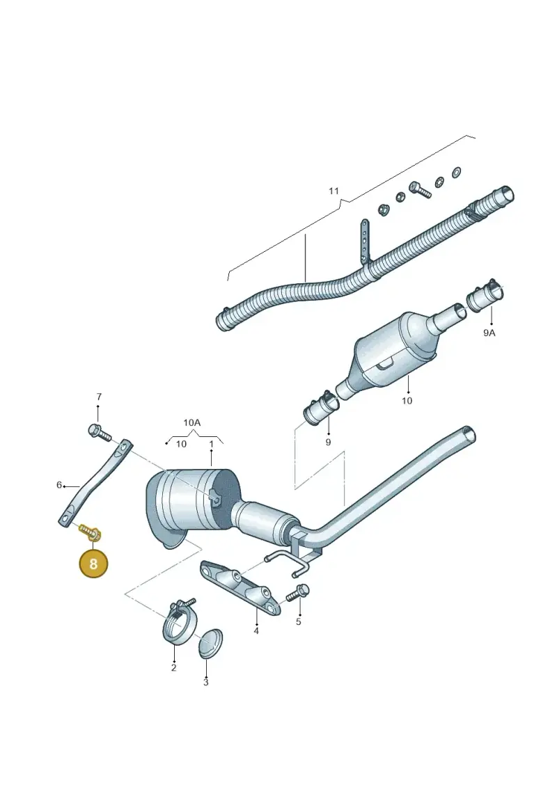 N90630504 — Volkswagen Caddy panel van (2008-2010) diagram 474253760, position 8