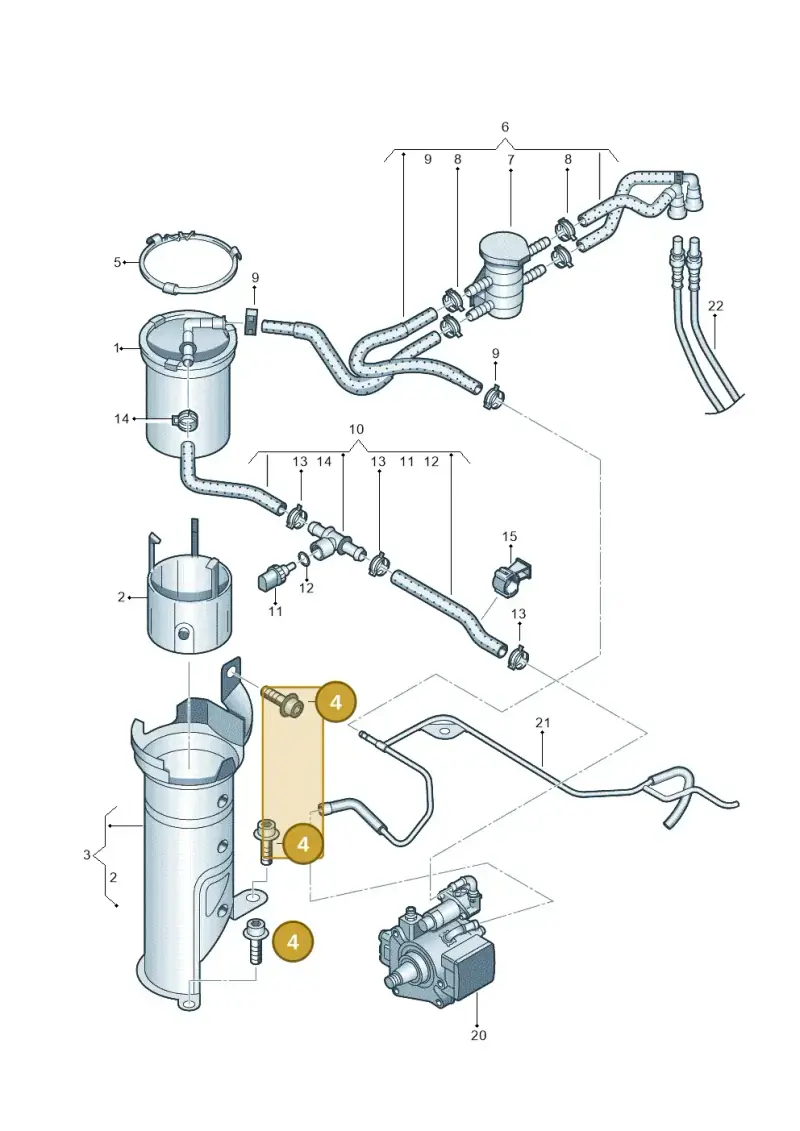 N90631906 — Audi A1 Sportback (2010-2015) diagram 708127200, position 4