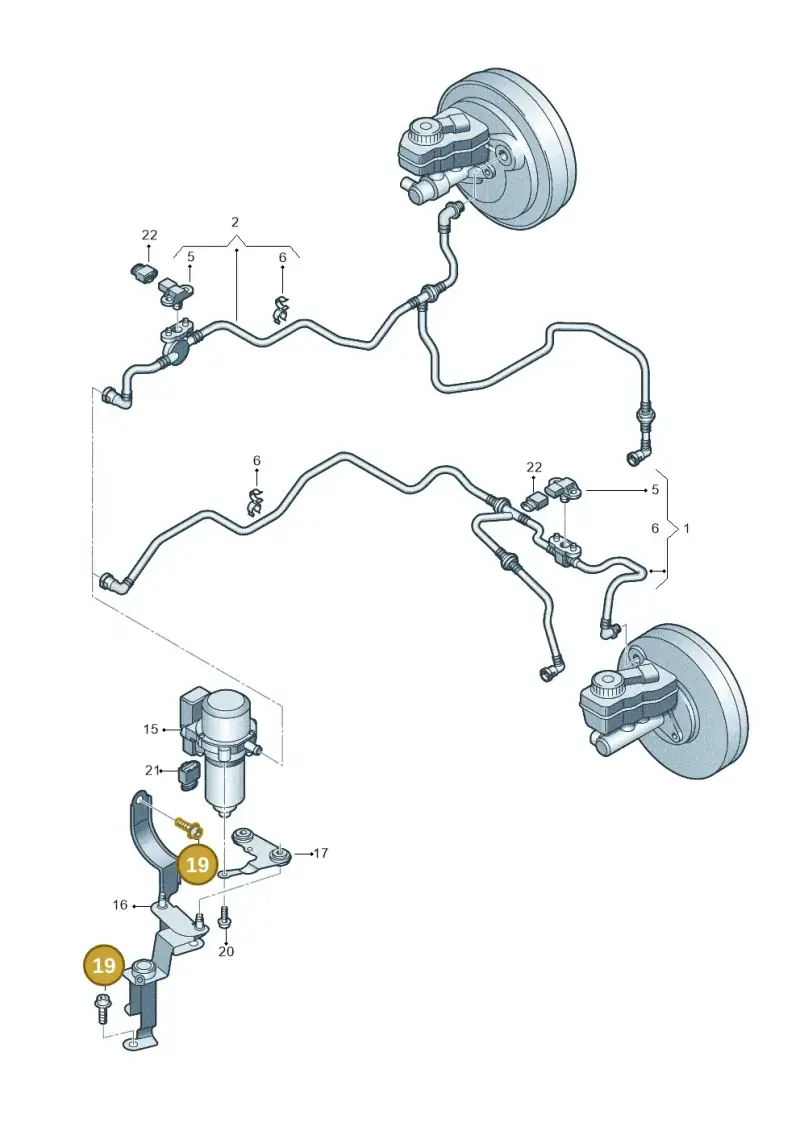 N90631906 — Volkswagen Polo (2012-2014) diagram 708611800, position 19