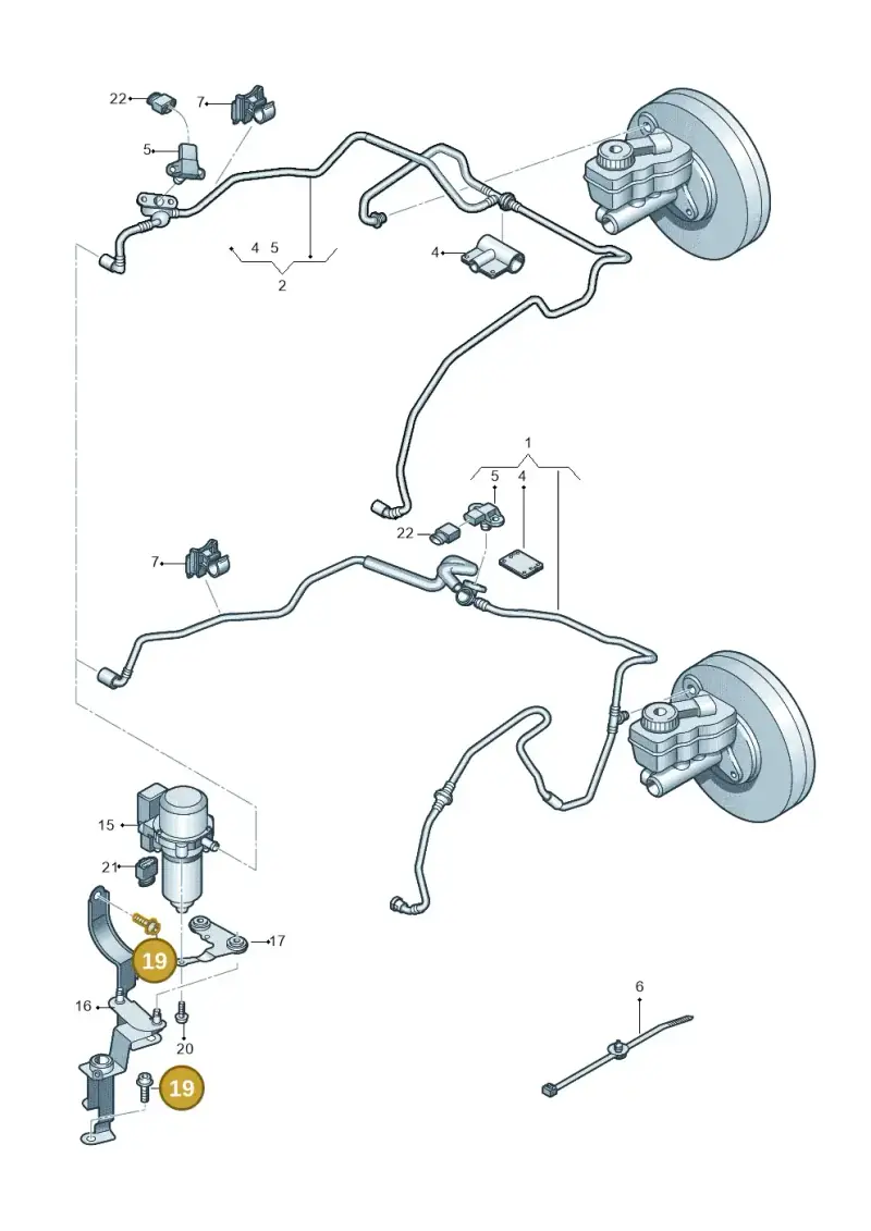 N90631906 — Volkswagen Polo (2012-2014) diagram 708611850, position 19