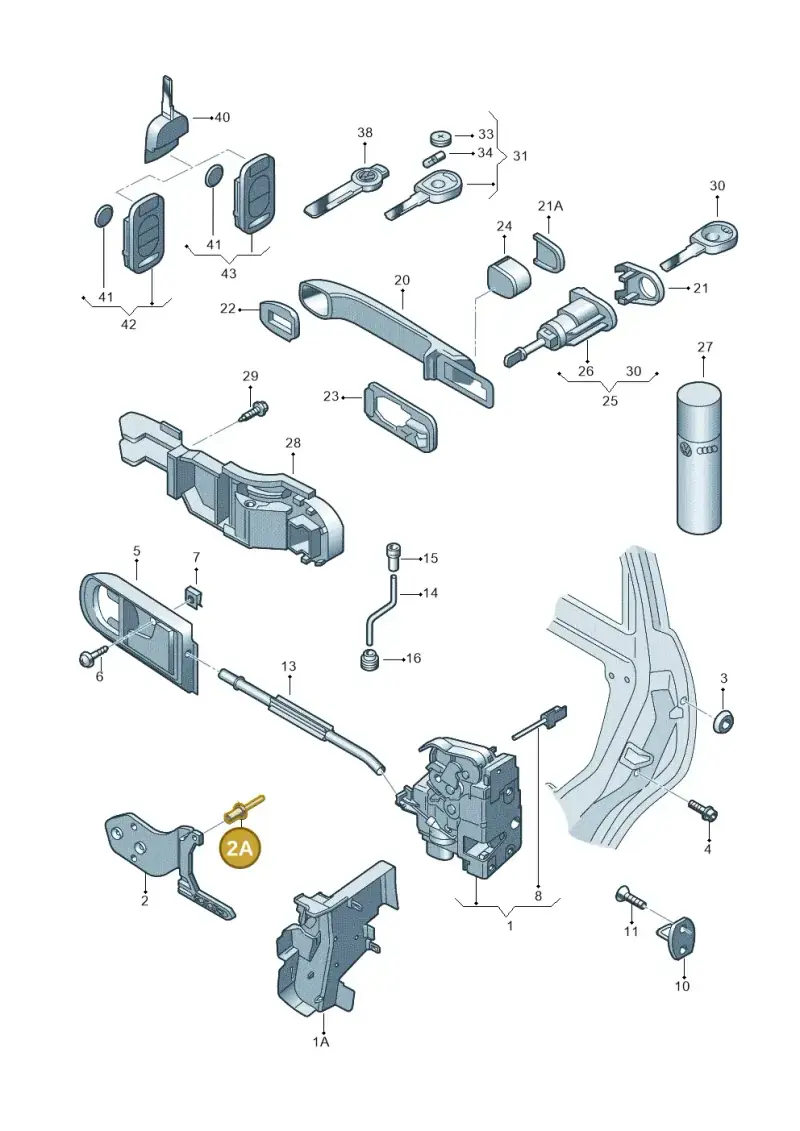 N90634901 — Volkswagen Jetta/Wagon (2002-2006) diagram 267837000, position 2A