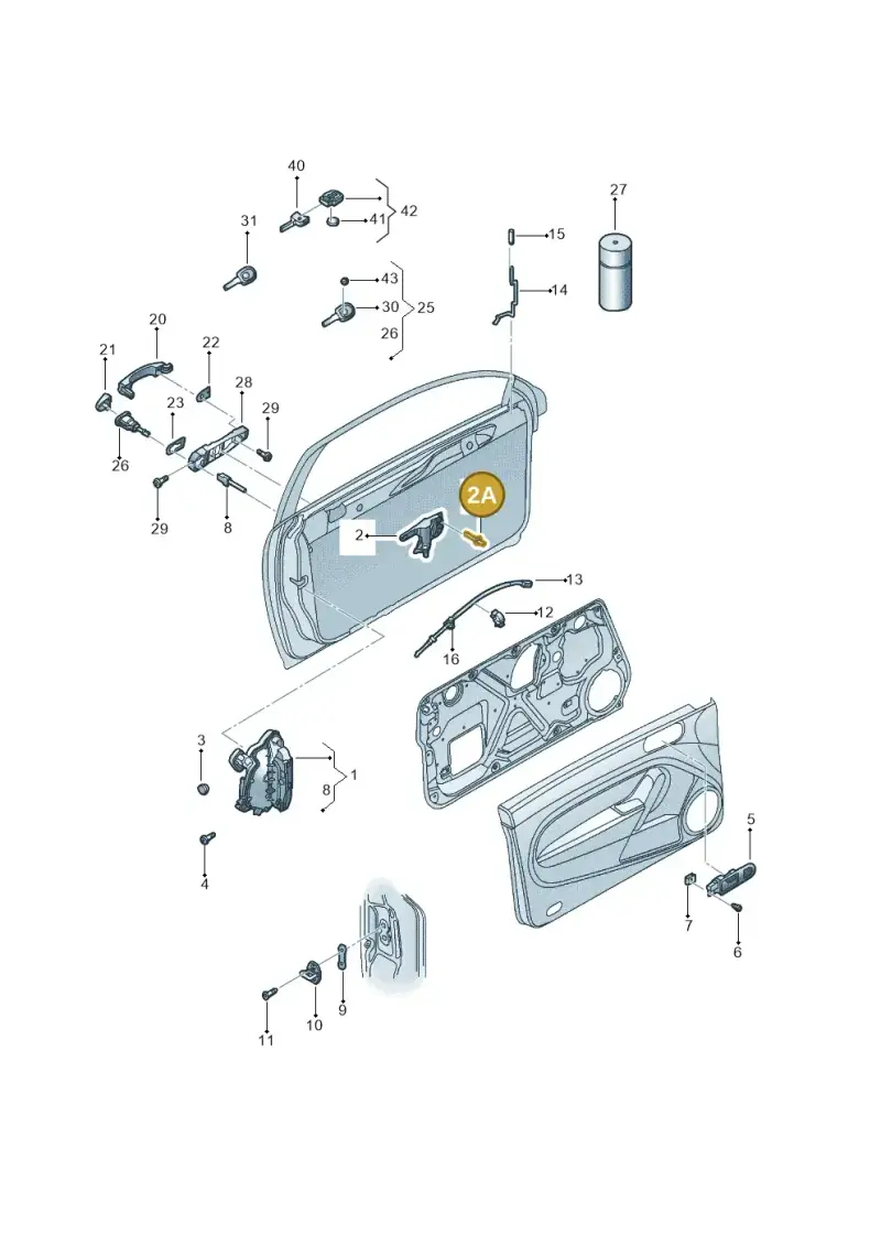 N90634901 — Volkswagen New Beetle             06> (2005-) diagram 467837000, position 2A