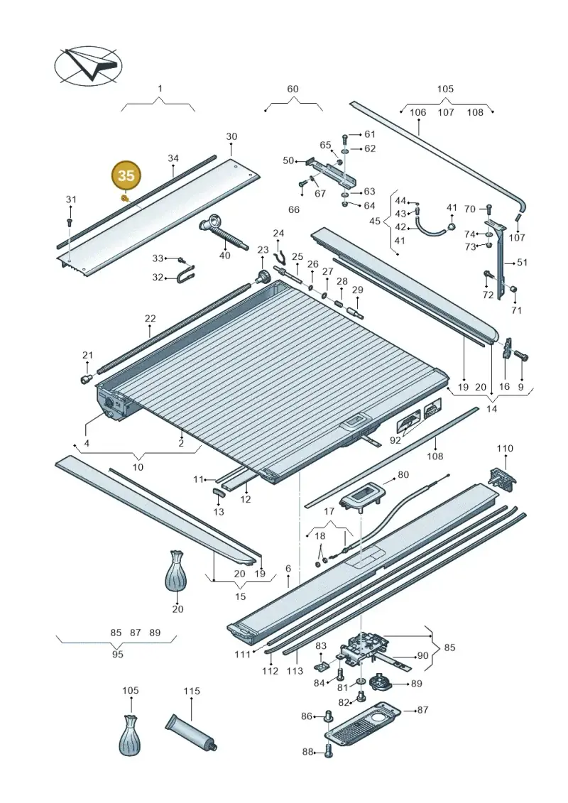 N90636502 — Volkswagen Amarok twin cab (2022-) diagram 894860090, position 35