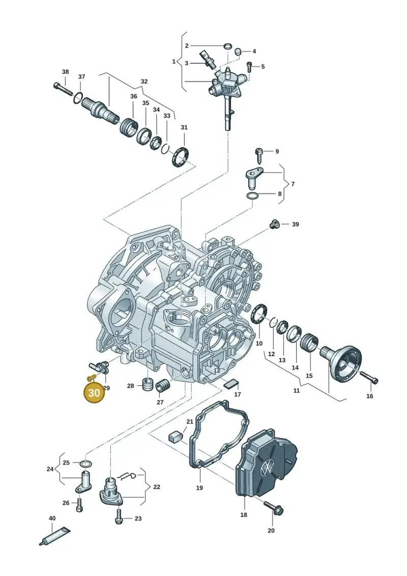 N90638102 — Volkswagen Transport. multivan (2019-2024) diagram 7ep300305, position 30