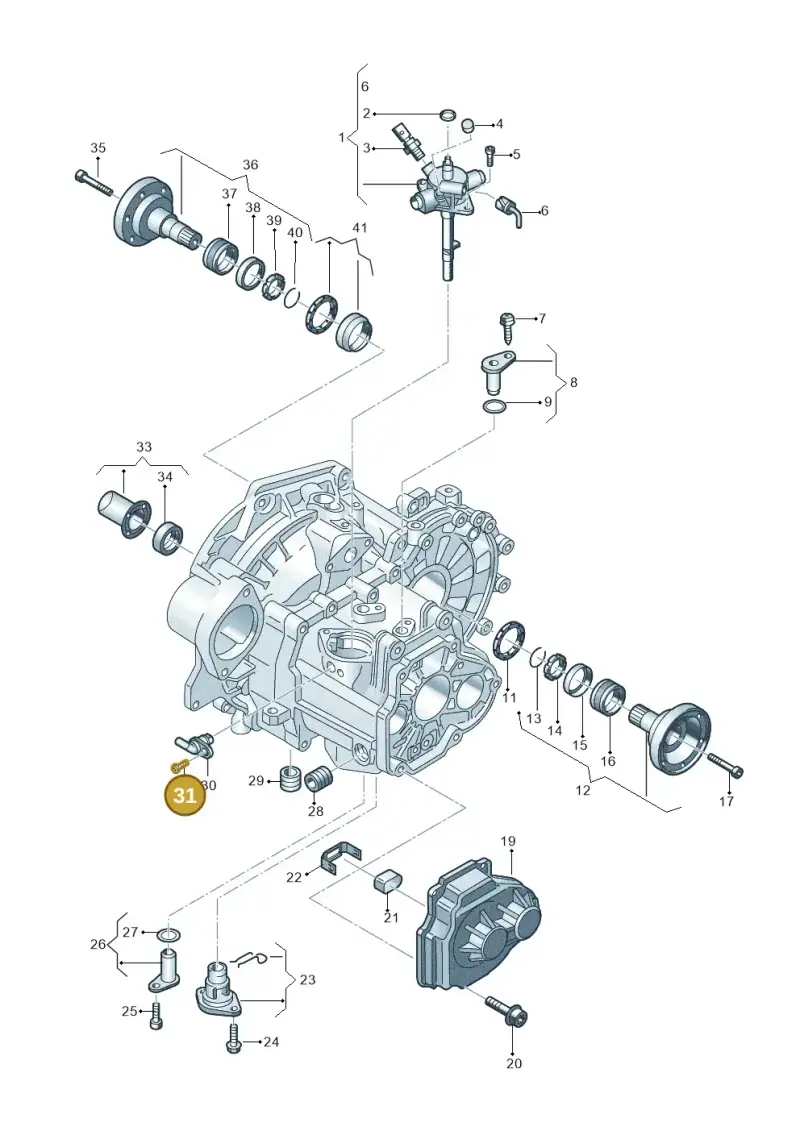 N90638102 — Volkswagen T-Roc BlueMotion (2017-2024) diagram 827320020, position 31