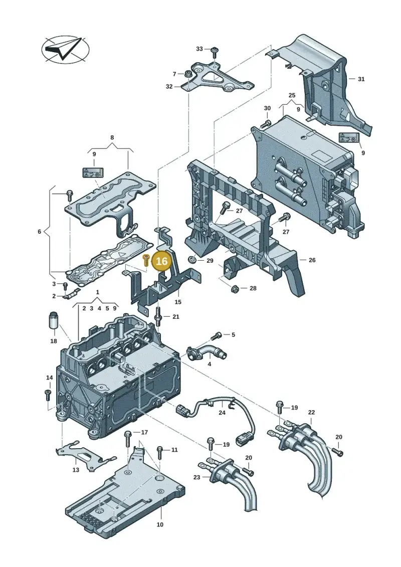 N90638102 — Volkswagen Multivan (2021-) diagram 7t0907080, position 16