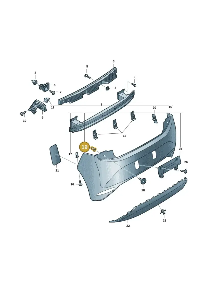 N90648102 — Volkswagen ID.3 Pro (2019-2024) diagram 10a807050, position 19