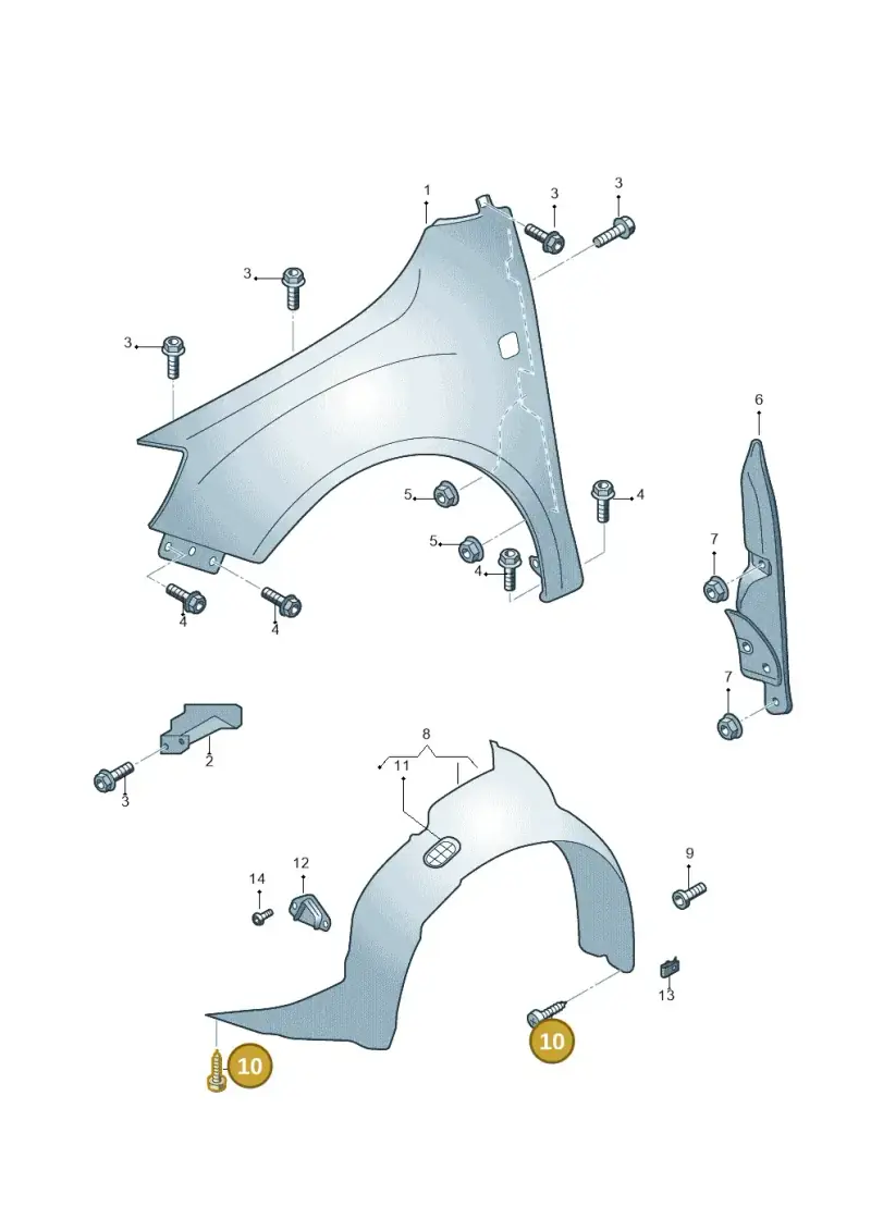 N90648703 — Skoda Roomster (2010-2015) diagram 481821100, position 10