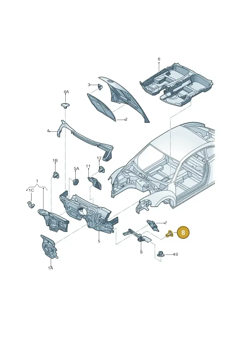 N90648704 — Volkswagen Beetle (2016-2019) diagram 715863200, position 8
