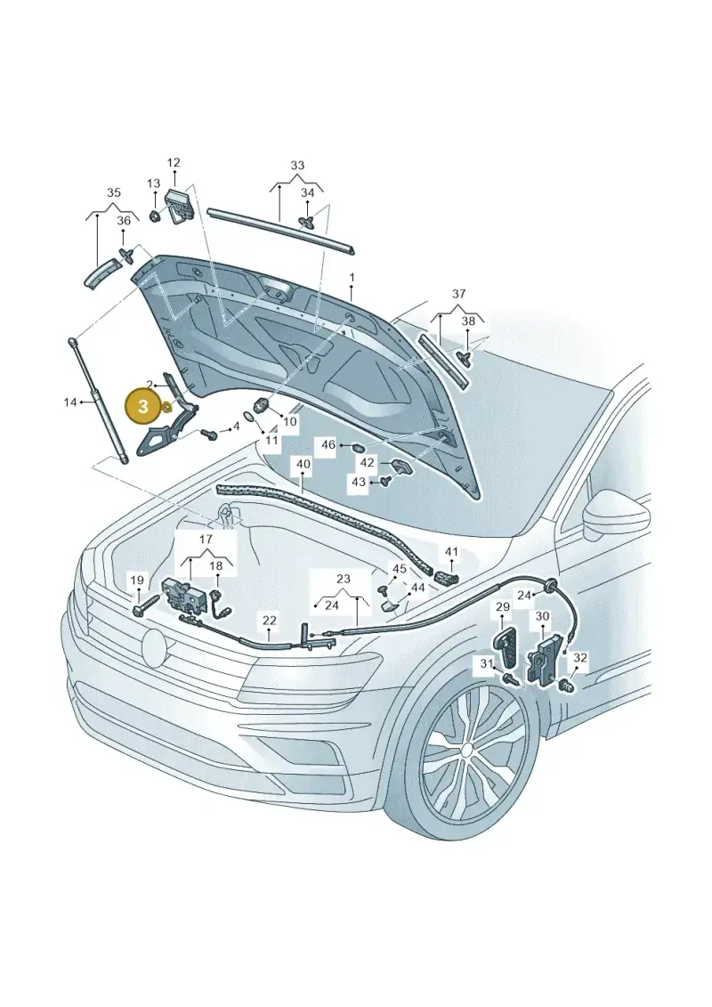 N90650001 — Volkswagen Tiguan 2.0 4Motion (2016-2024) diagram 884823010, position 3