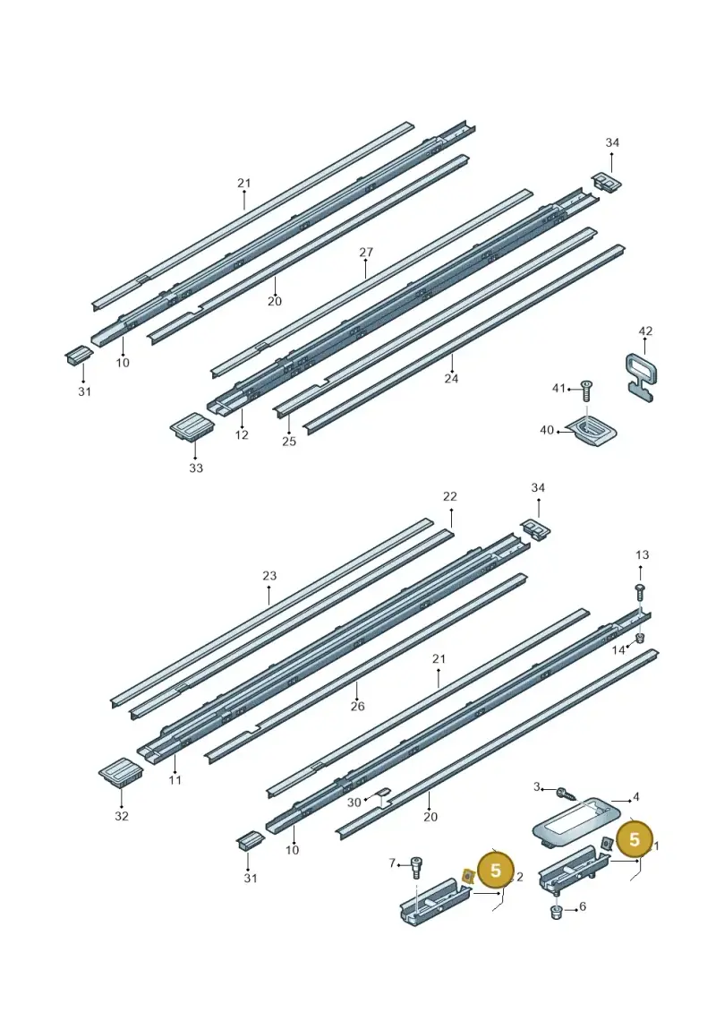 N90650101 — Volkswagen Transp. caravelle (2008-2009) diagram 410885800, position 5