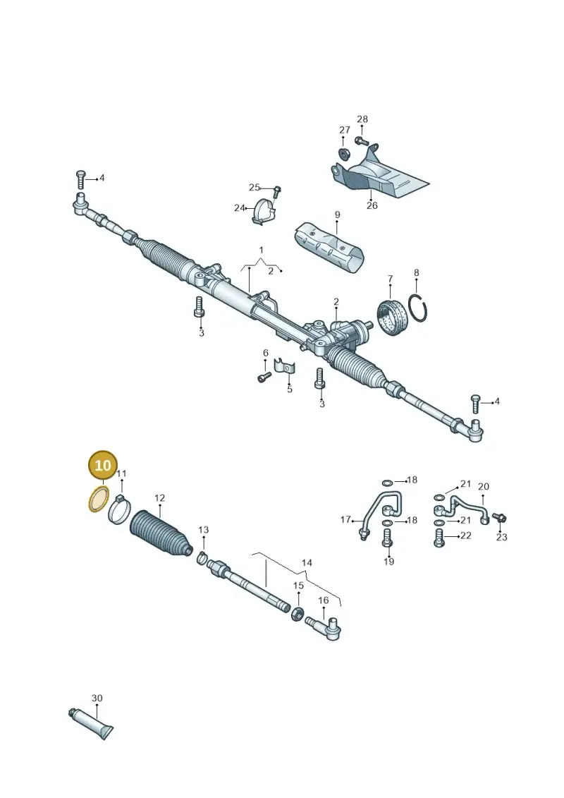 N90654202 — Volkswagen Phaeton 4motion (2010-2016) diagram 710422400, position 10