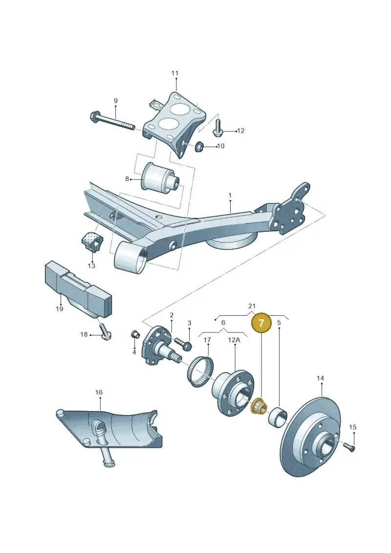 N90654502 — Volkswagen Polo (2010-2015) diagram 194500200, position 7