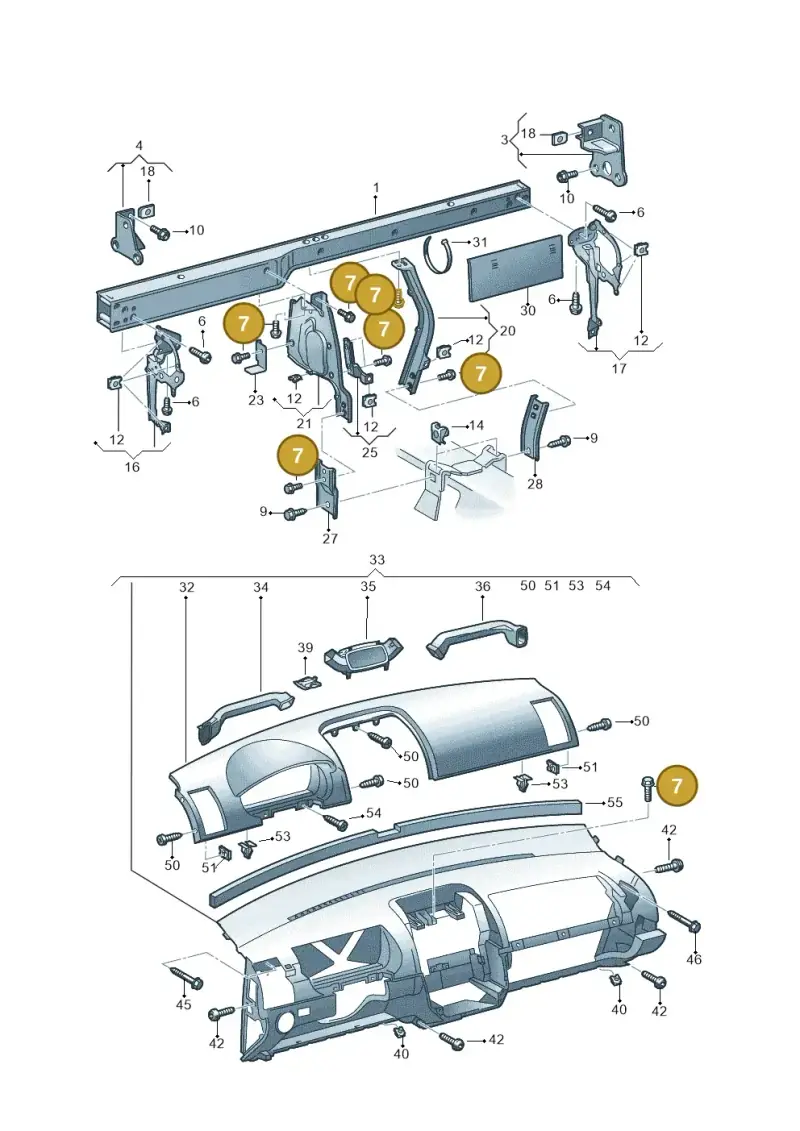 N90654602 — Volkswagen POLO (2005-) diagram 253857000, position 7