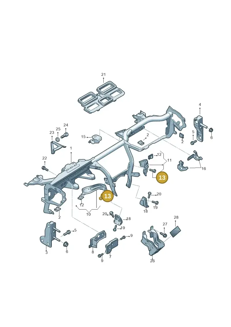 N90654602 — Audi A6 2.7 TDI (2008-2011) diagram 448857000, position 13