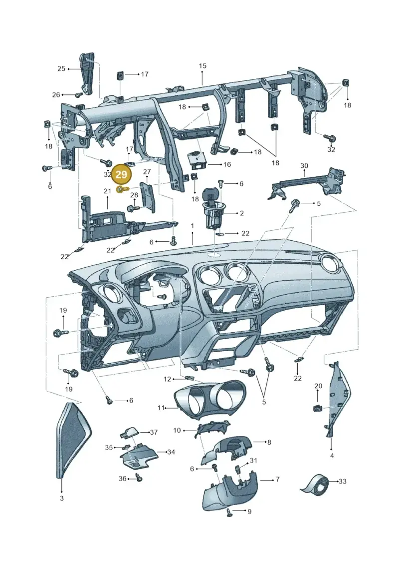 N90654602 — SEAT Ibiza (2012-) diagram 639857000, position 29