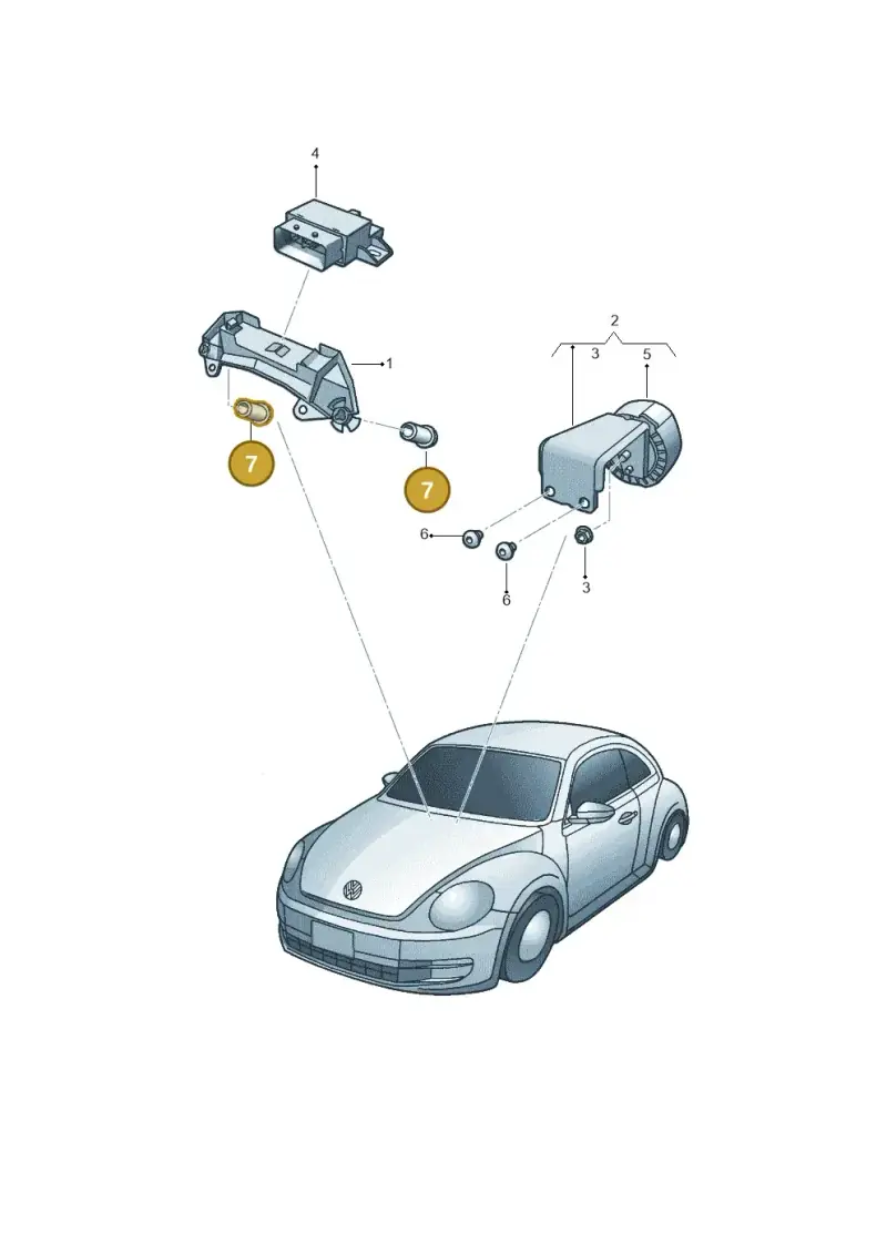 N90654704 — Volkswagen Beetle (2016-2019) diagram 715906250, position 7
