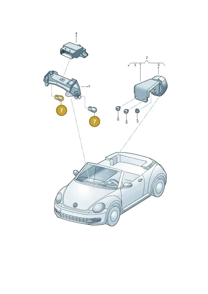 N90654704 — Volkswagen New beetle cabriolet (2016-2019) diagram 716906250, position 7