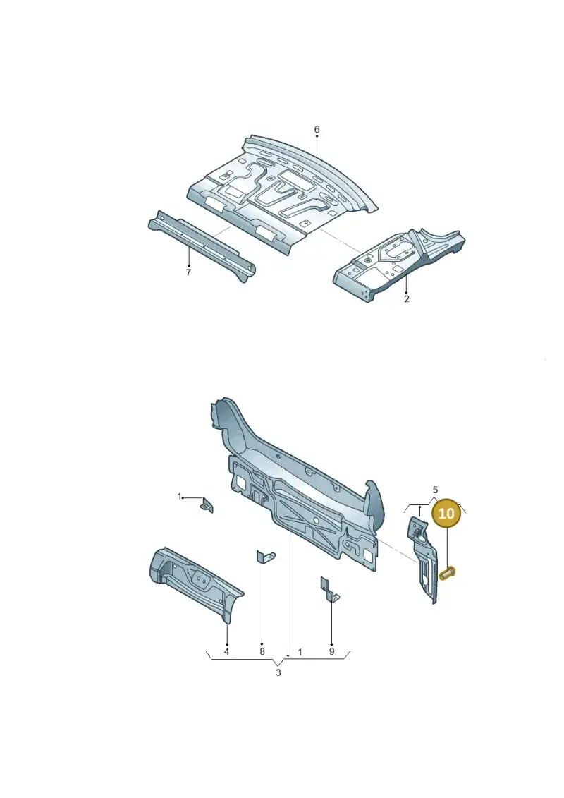 N90654704 — Volkswagen Jetta 2.0 (2015-2015) diagram 789813000, position 10