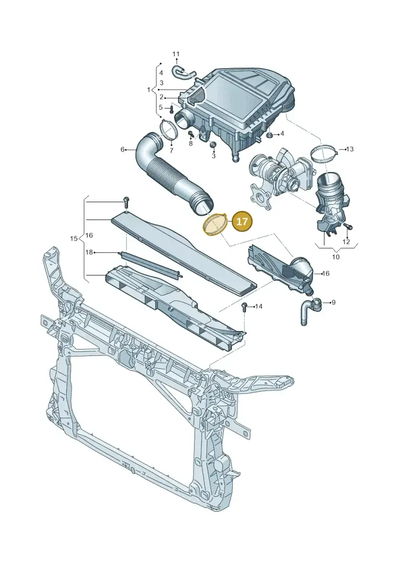N90656201 — Volkswagen T-Roc convertible 1.5 (2019-2024) diagram 813129000, position 17