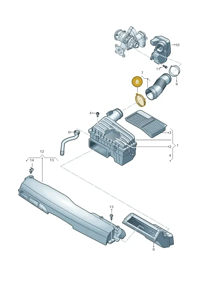 N90656401 — Volkswagen Taigo (2021-2024) diagram 587129050, position 8