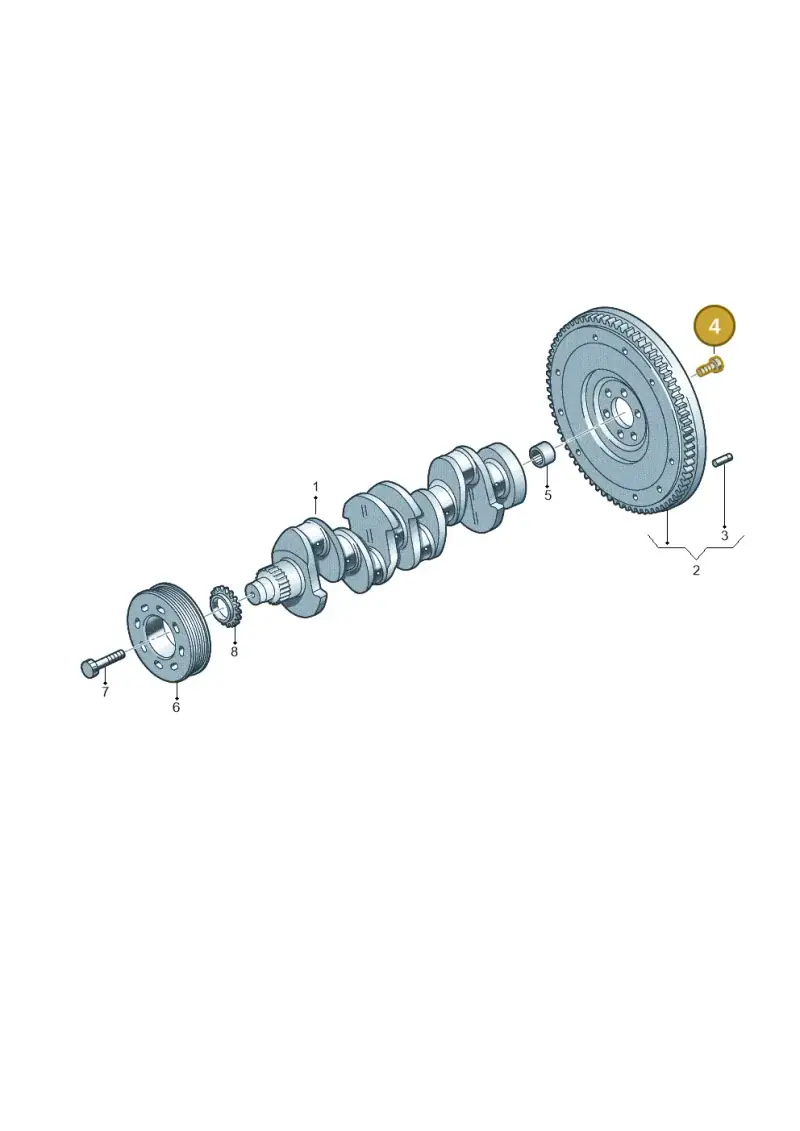 N90665001 — Volkswagen Golf 2.0 BlueMotion (2019-2024) diagram 827105930, position 4