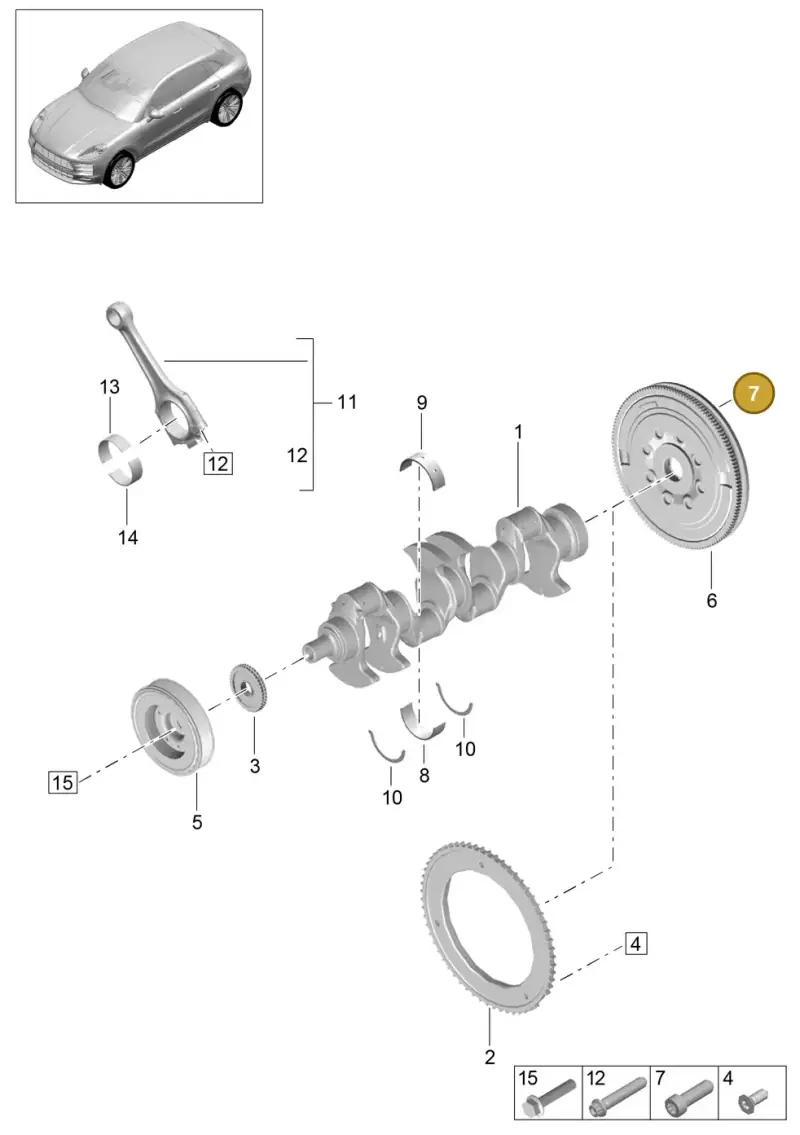 N90665001 — Porsche Macan (2018-2022) diagram p52000088, position 7