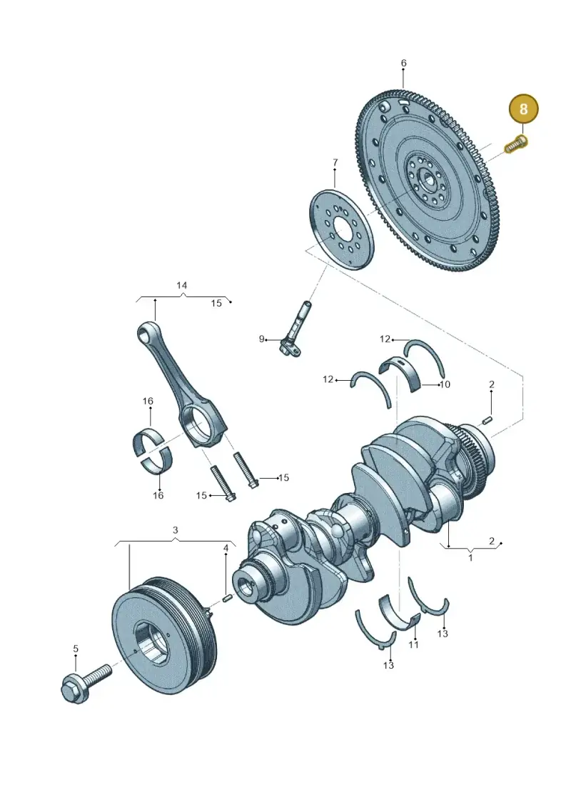 N90665101 — Audi RS6 Avant (2019-2025) diagram 819105100, position 8