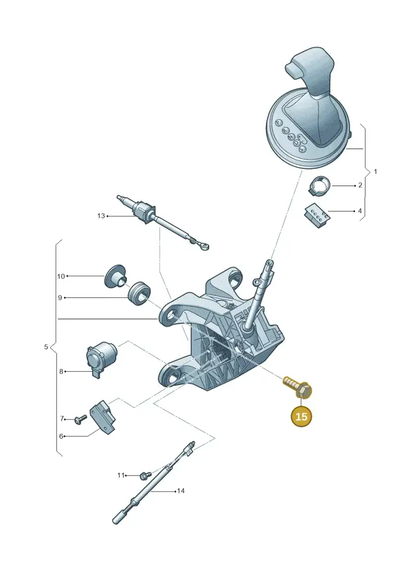 N90666603 — Volkswagen Transp. caravelle (2009-2011) diagram 410713100, position 15