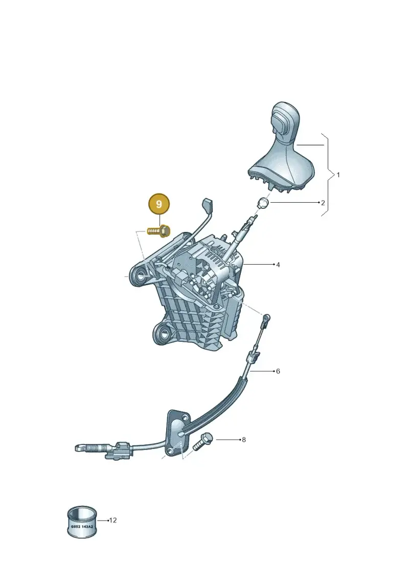 N90666604 — Volkswagen Caravelle (2015-2019) diagram 861713100, position 9