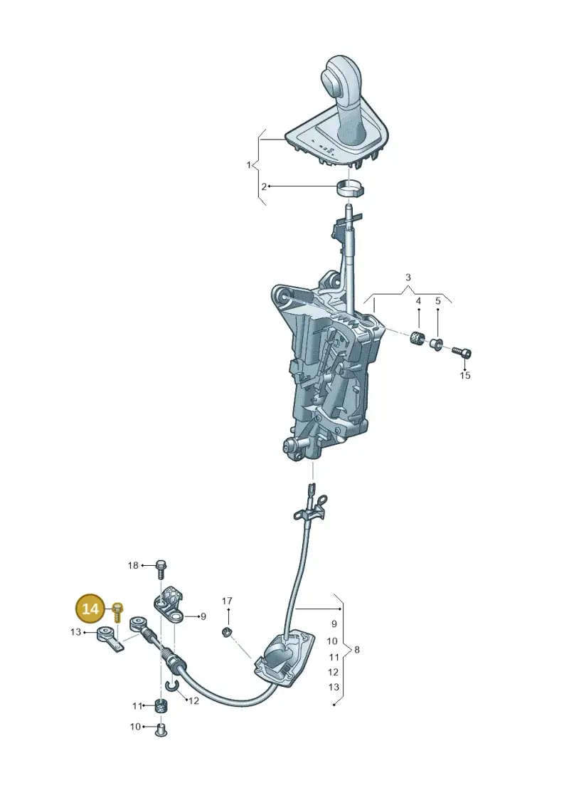 N90667402 — Volkswagen E-Crafter 35 (2018-2024) diagram 599713100, position 14