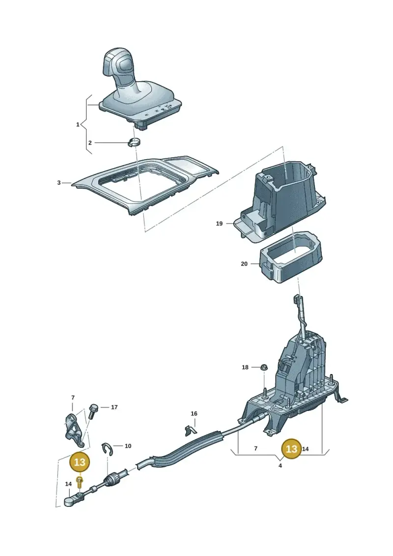 N90667402 — Volkswagen T-Roc convertible 1.5 (2019-2024) diagram 2gk713100, position 13