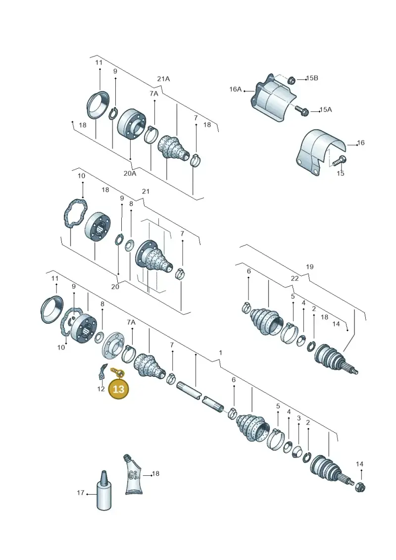 N90668201 — Volkswagen New Beetle (2001-2005) diagram 208407210, position 13
