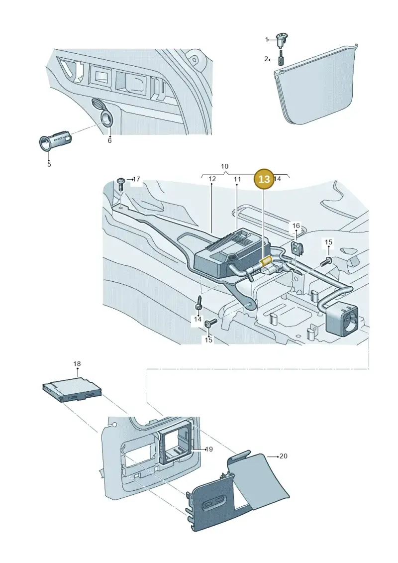 N90681401 — Skoda Octavia (2019-2024) diagram 585919070, position 13
