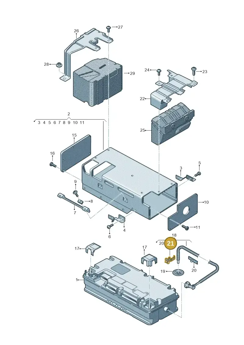 N90681401 — Audi A4 (2015-2025) diagram 849915015, position 21