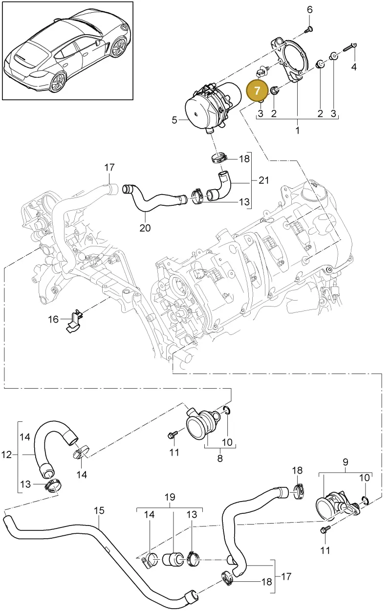 N90681401 — Porsche Panamera (2009-2016) diagram p35108000, position 7