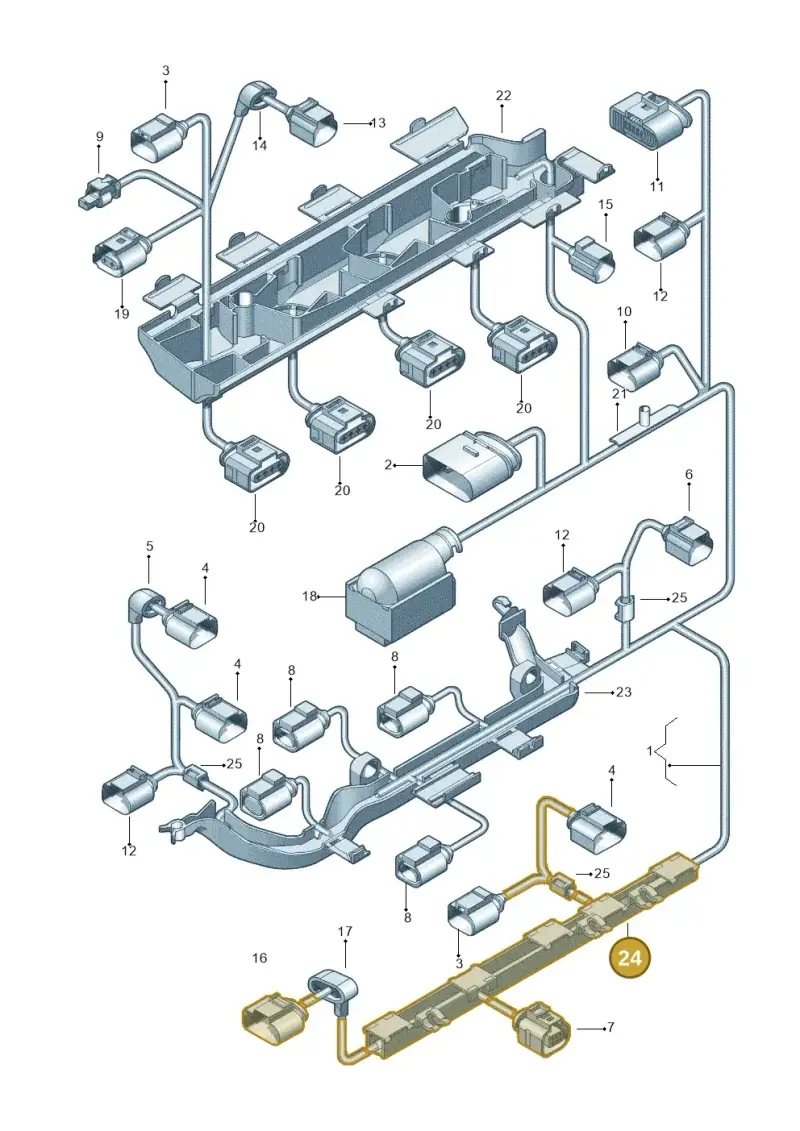 N90682001 — Volkswagen New beetle (2011-2016) diagram 715971160, position 24