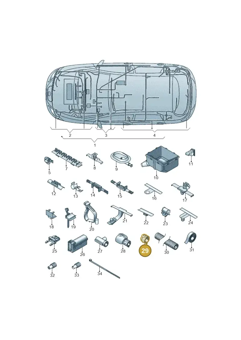 N90682201 — SEAT Altea XL (2013-) diagram 418971810, position 29