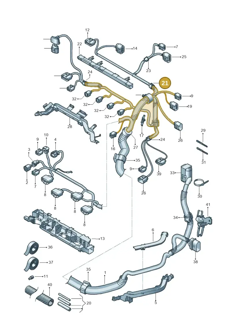 N90682201 — Skoda Fabia Scout (2010-2014) diagram 639971050, position 21