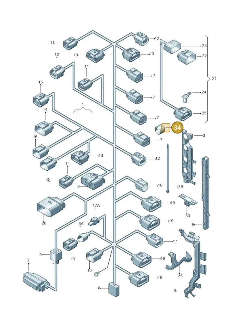 N90682201 — Volkswagen Jetta (2013-2014) diagram 775971110, position 34