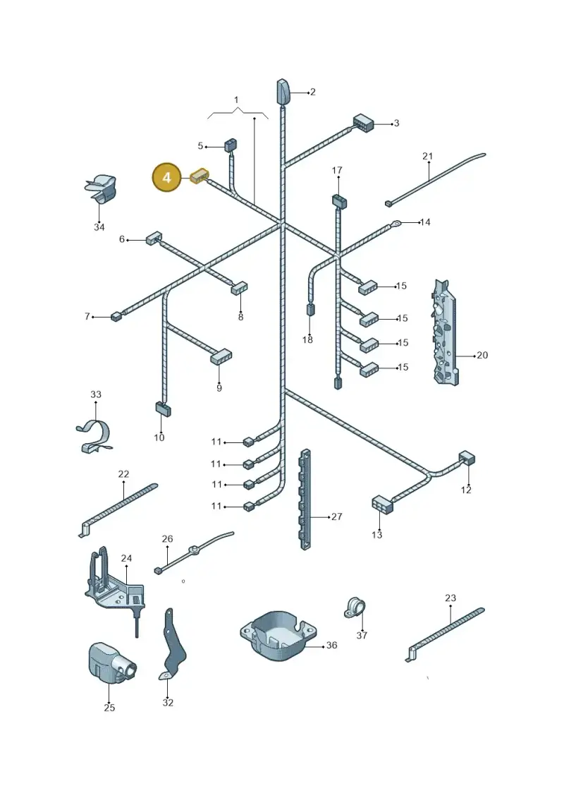 N90682601 — Skoda Fabia Jingrui (2008-2014) diagram 662971050, position 4