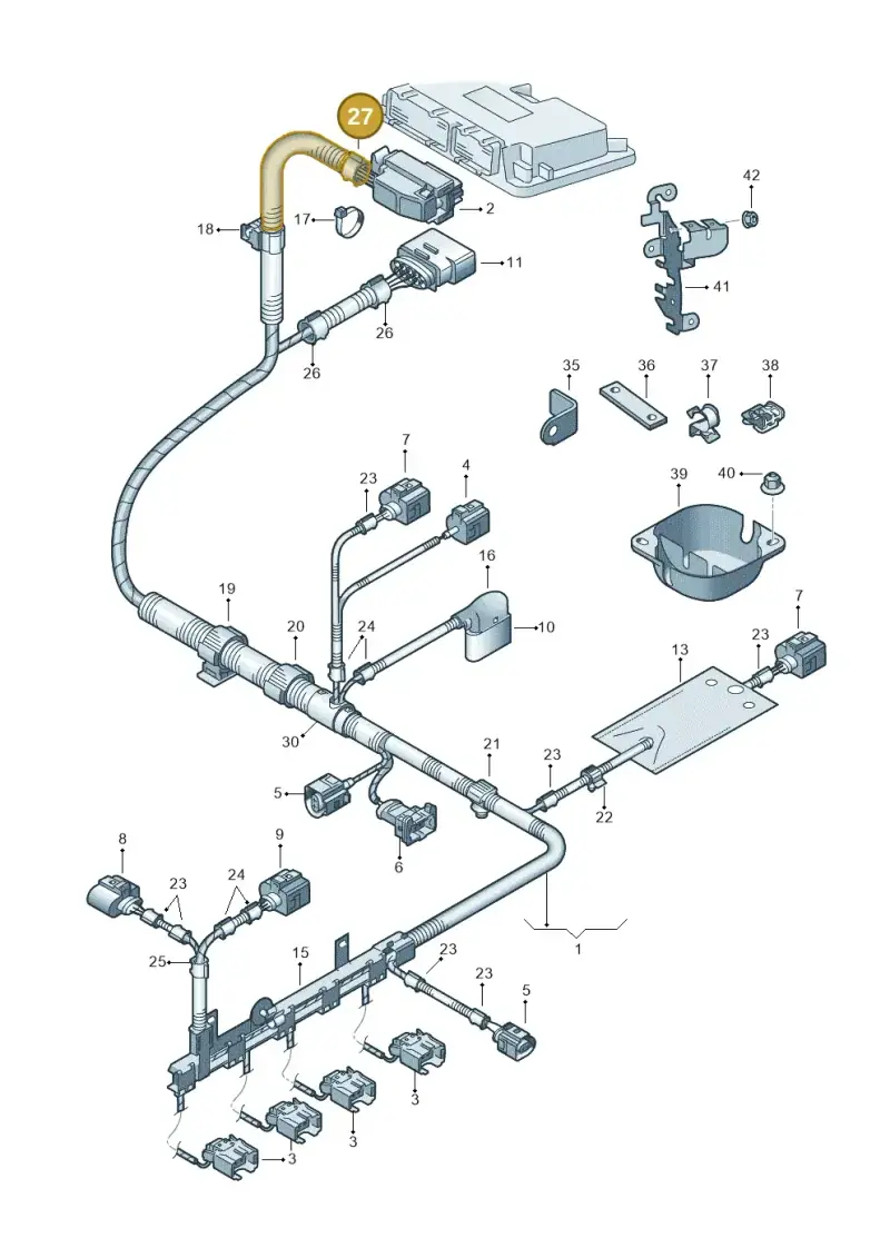 N90682601 — Volkswagen Polo (2009-2014) diagram 677971100, position 27