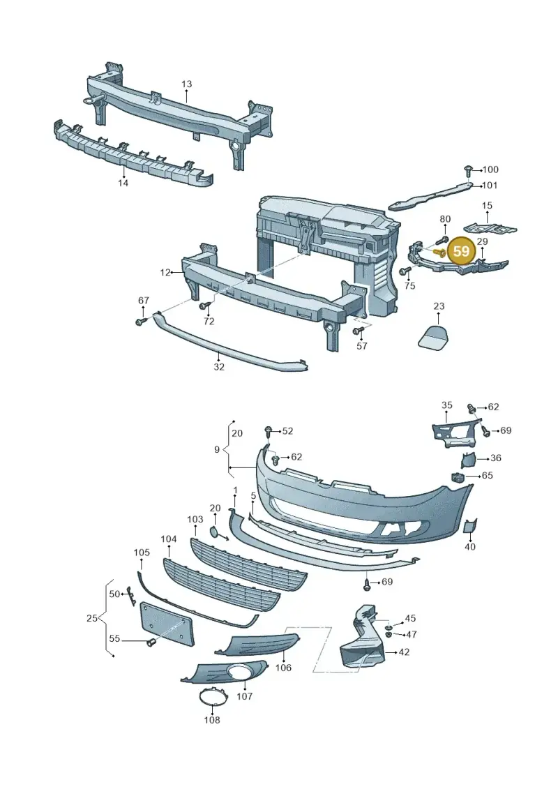 N90683302 — Volkswagen Golf Cabriolet (2011-2016) diagram 729807000, position 59